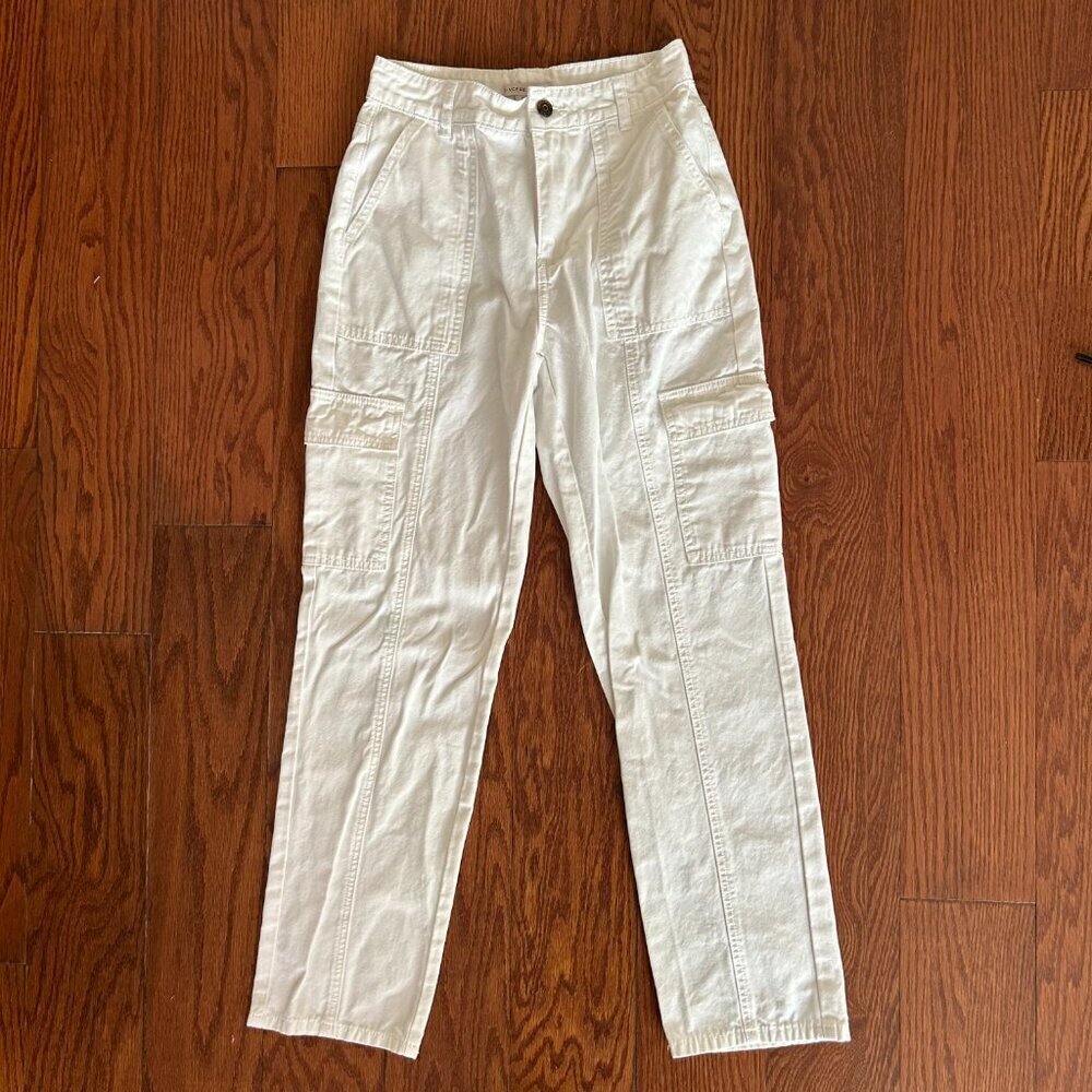Sincerely Jules White Utilitarian Cargo Ankle Length Pants Size 25 Size 3 - Picture 11 of 11